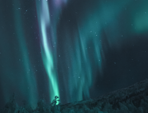 Photo d'une aurore boréale